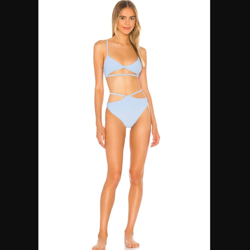 Small Camila Coelho Marina Bottom and Top in Aqua